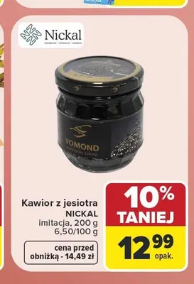 Kawior z jesiotra imitacja Nickal promocja w Carrefour