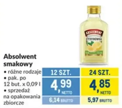Absolwent smakowy różne rodzaje promocja w Makro