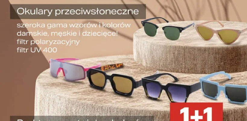 Okulary przeciwsłoneczne promocja w Delikatesy Centrum