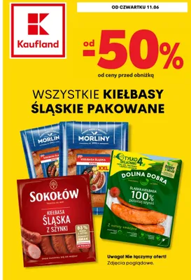 Kiełbasa śląska Nasze wędliny promocja w Kaufland