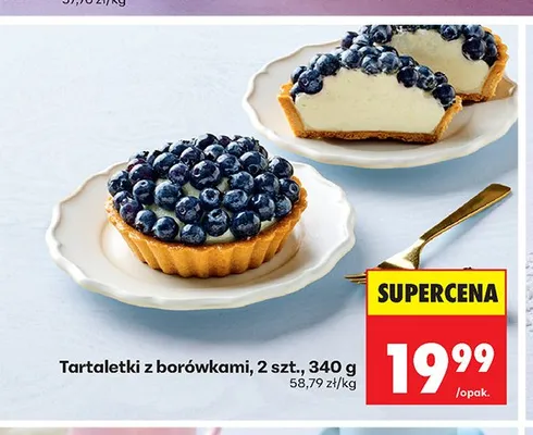 Tartaletki z borówkami 2-pak promocja w Biedronka