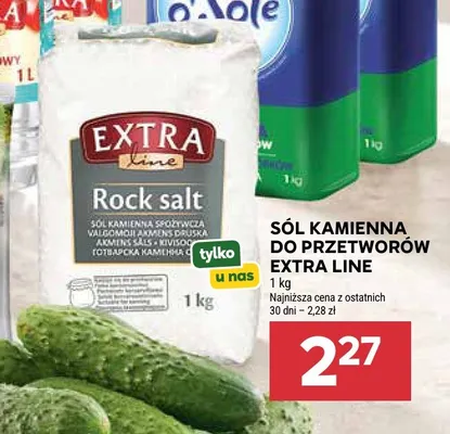 Sól kamienna do przetworów Extra Line promocja w Stokrotka