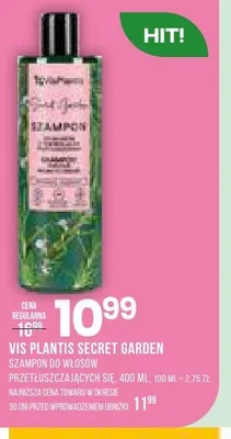 Szampon do włosów przetłuszczających się Vis Plantis Secret Garden promocja w Drogerie Natura