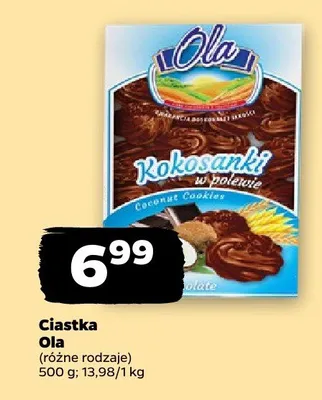 Ciastka Kokosanki w czekoladzie promocja w Netto