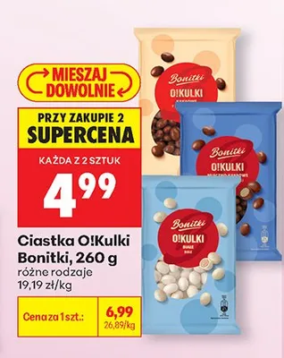 Ciastka O!Kulki białe promocja w Biedronka