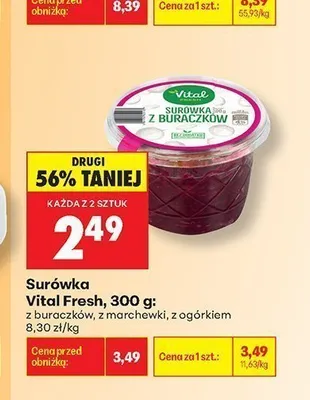 Surówka z ogórkiem Vital Fresh promocja w Biedronka