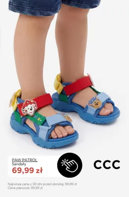 Sandały dziecięce Paw Patrol promocja w CCC