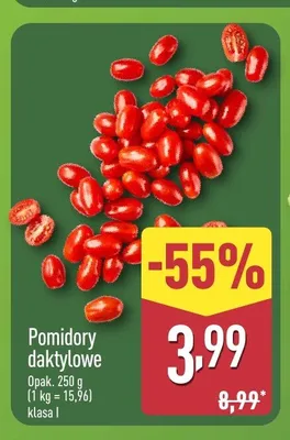 Pomidory daktylowe klasa I promocja w Aldi
