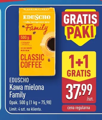 Kawa mielona Family Eduscho promocja w Aldi