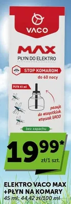 Płyn do elektro na komary Vaco MAX bez zapachu promocja w ABC