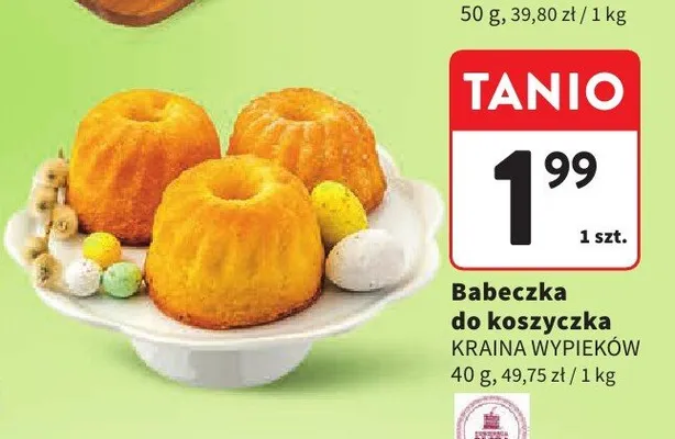 Babeczka do koszyczka promocja w Intermarche