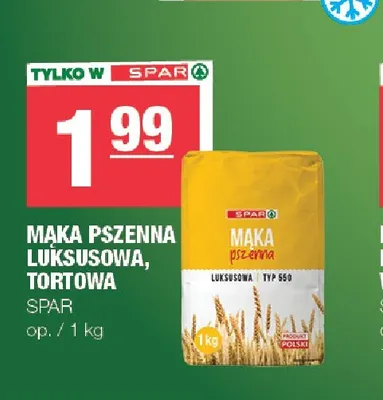 Mąka pszenna tortowa Spar promocja w SPAR