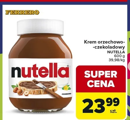 Krem orzechowo-czekoladowy promocja w Carrefour