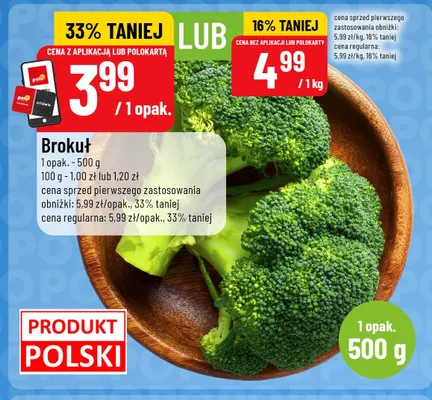Brokuł promocja w POLOmarket