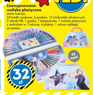 Licencjonowana walizka plastyczna promocja w Tedi