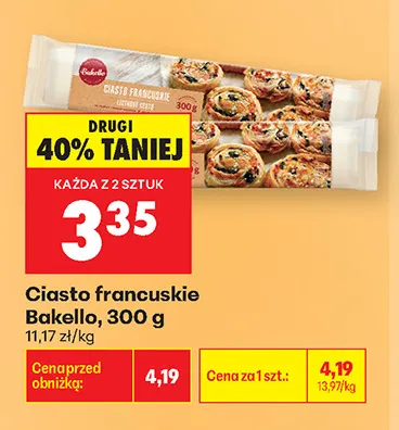 Ciasto francuskie Bakello promocja w Biedronka