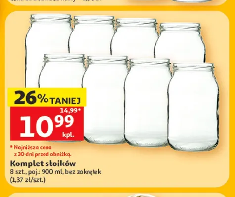 Komplet słoików promocja w Auchan