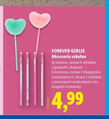 Długopis 6-kolorowy Forever Girlie promocja w Lidl