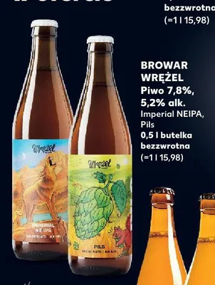 Piwo Browar Wrężel Imperial NEIPA promocja w Kaufland
