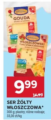 Ser żółty wędzony, łagodny, włoszczowski promocja w Stokrotka