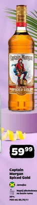 Napój alkoholowy na bazie rumu Captain Morgan Spiced Gold promocja w Netto