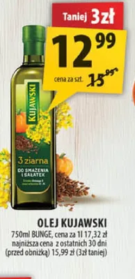 Olej Kujawski 3 ziarna promocja w Arhelan