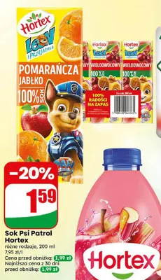 Sok Psi Patrol Hortex promocja w Dino