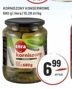 Korniszony konserwowe Vera promocja w Sedal