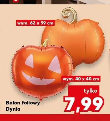 Balon foliowy Dynia promocja w Kaufland