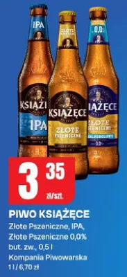 Piwo złote pszeniczne, IPA, złote pszeniczne 0,0% promocja w Chorten