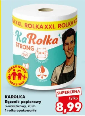 Ręcznik papierowy 3-warstwowy, 70 m 1 rolka opakowanie promocja w Kaufland