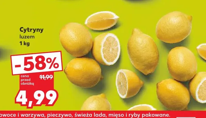 Cytryny luzem promocja w Kaufland