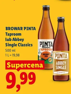 Piwo kraftowe Abbey Single Classics promocja w Lidl