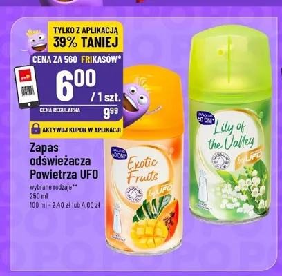 Zapas odświeżacza powietrza UFO Exotic Fruits promocja w POLOmarket