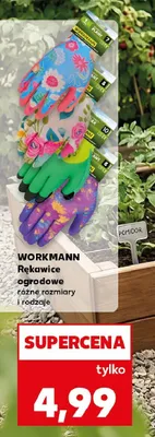 Rękawice ogrodowe WORKMANN promocja w Kaufland