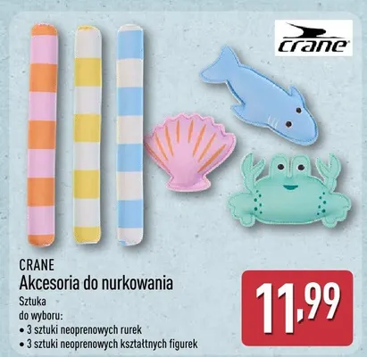 Akcesoria do nurkowania Crane 3 sztuki neoprenowych rurek promocja w Aldi
