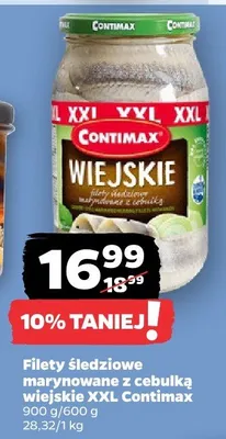 Filety śledziowe marynowane z cebulką wiejskie XXL promocja w Netto
