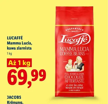 Kawa ziarnista Lucaffé Mamma Lucia promocja w Lidl