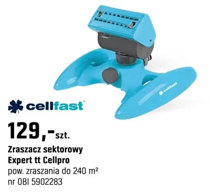 Zraszacz sektorowy Expert tt Cellpro pow. zraszania do 240 m² promocja w OBI