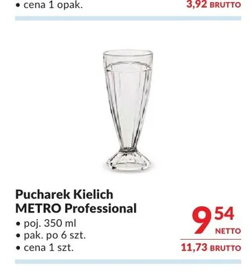 Pucharek kielich METRO Professional 350 ml promocja w Makro