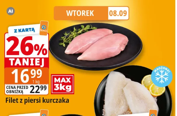 Filet z piersi kurczaka promocja w Leclerc