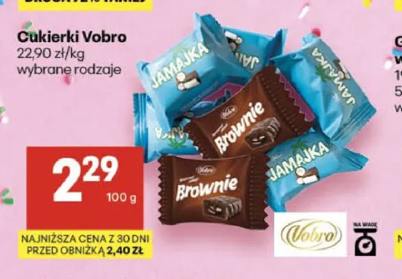 Cukierki Vobro Jamajka promocja w Delikatesy Centrum