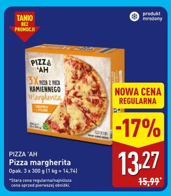 Pizza margherita 3-pak Pizza 'Ah promocja w Aldi