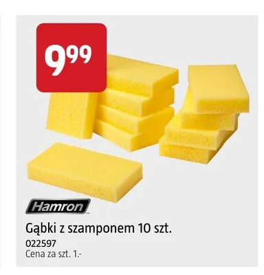 Gąbki z szamponem Hamron 10-pak promocja w Jula