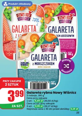 Galareta rybna Nowy Wiśnicz promocja w Dino