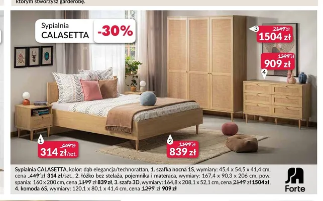 Szafka nocna 1S Forte Calasetta promocja w Salony Agata