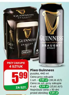 Piwo puszka promocja w Dino