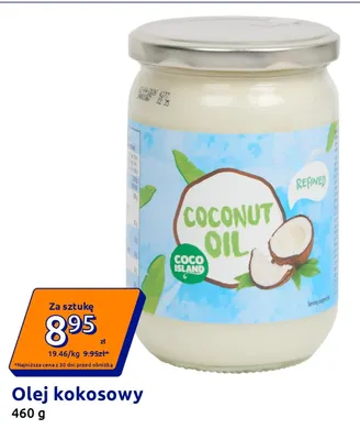 Olej kokosowy Coco Island promocja w Action