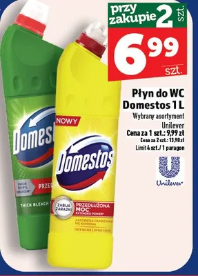Płyn do WC Domestos 1 L promocja w TOPAZ