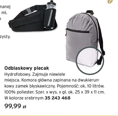 Odblaskowy plecak promocja w Tchibo